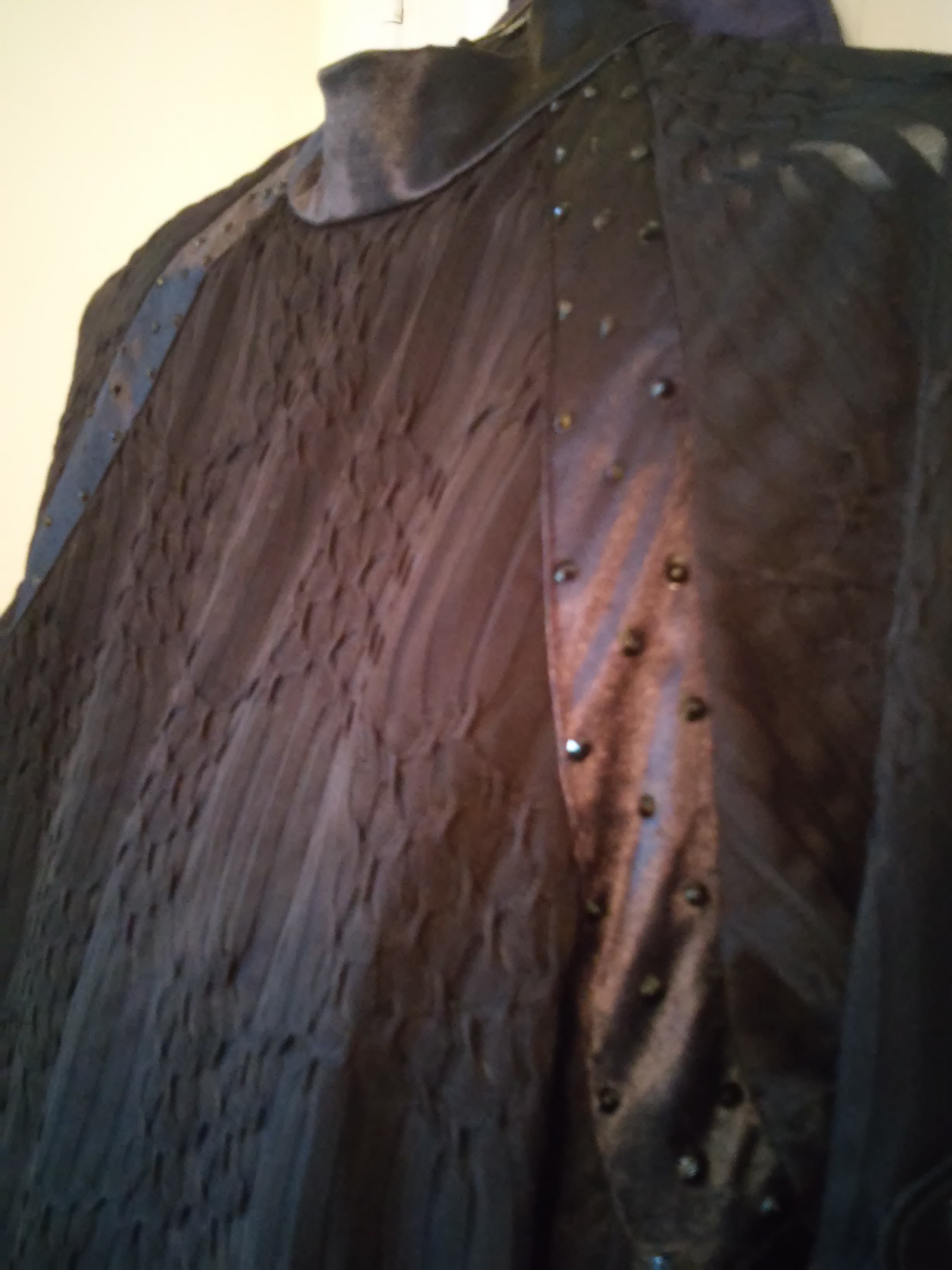 men's latin shirt rhinestone detailing (artistry in motion)